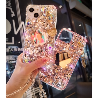 Ốp Điện Thoại Kim Tuyến Lấp Lánh Kèm Dây Đeo Cho iphone  17 16 14 15 plus 13 12 11 pro max 13 / 12 / 11 xsmax ip 14 pro max
