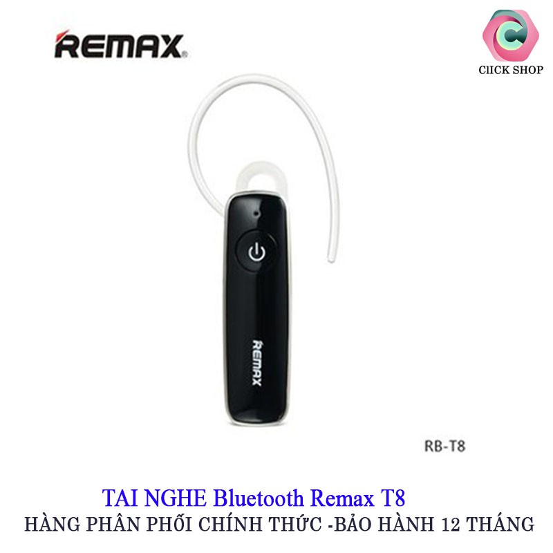 Tai nghe Bluetooth Remax RB-T8- Tai nghe remax T8 dòng 1 tai