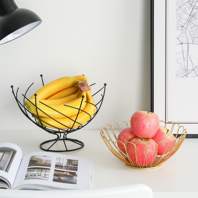 Rổ đựng trái cây bằng kim loại phong cách Bắc Âu - UniLabel