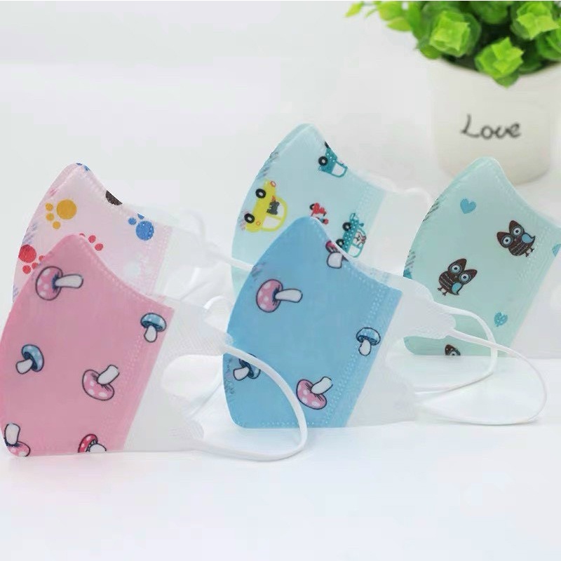 Set 10 khẩu trang giấy 3D cho bé 0-3 tuổi, hàng xuất Nhật cao cấp _ PK89