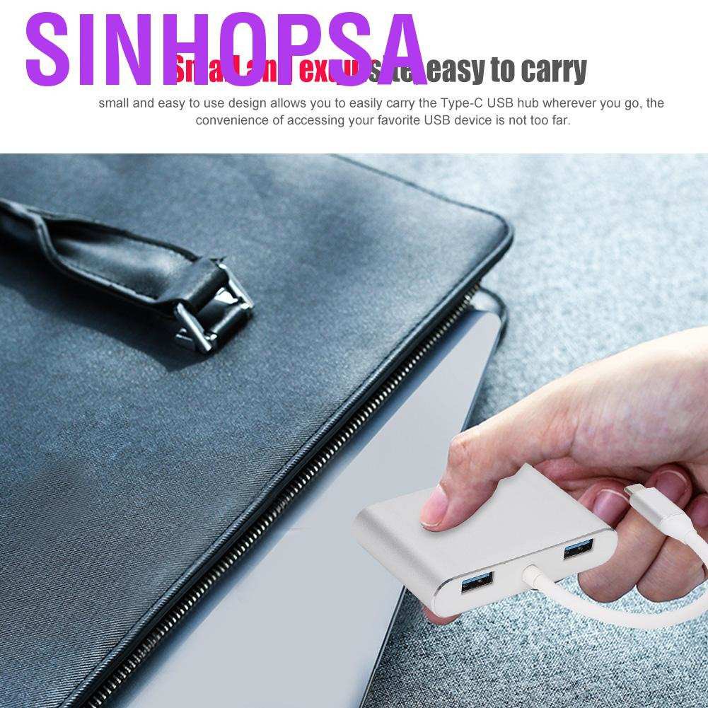 Sinhopsa Multi-Functional Type-C To HDMI+VGA+USB Hub 5 In 1 USB3.0 Converter Adapter | BigBuy360 - bigbuy360.vn