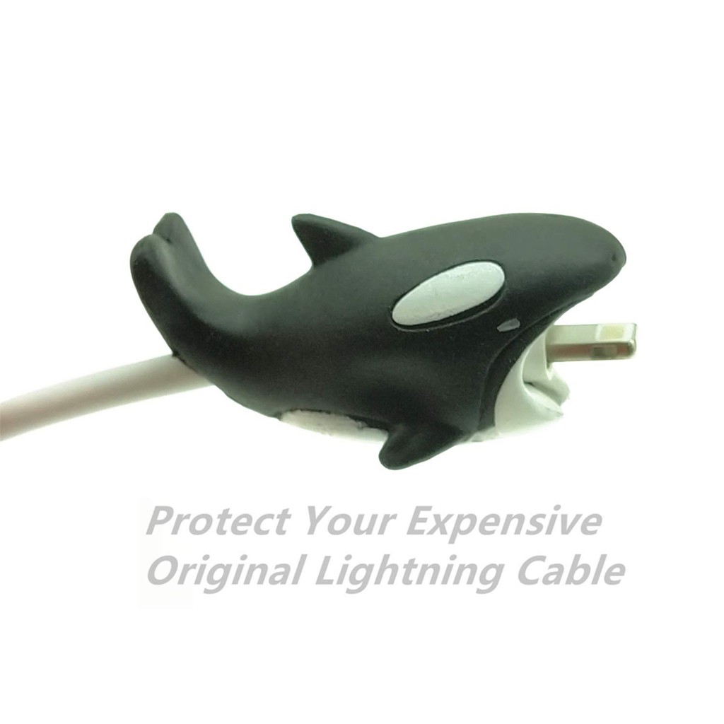 Nút gắn bảo vệ dây cáp sạc Iphone Cable Bite thú cắn cáp hình dộng vật hoạt hình ngộ nghĩnh