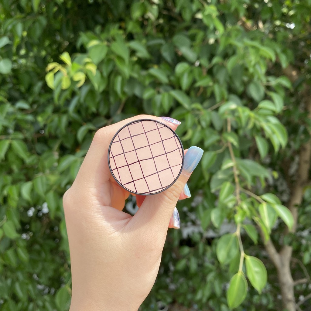 Giá đỡ điện thoại in họa tiết caro Popsocket Unique Case PSK002