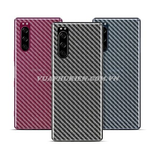 Tấm dán vân carbon 3d mặt lưng cho sony xperia 5, xperia 1, xperia l1, xperia l2, xa, xa1, xa2, xa1 plus, xa1 ultra