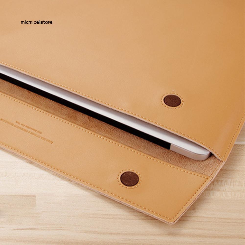 Túi đựng laptop siêu mỏng kích thước 13/15 inch chất liệu da giả cho Macbook Air Pro | BigBuy360 - bigbuy360.vn