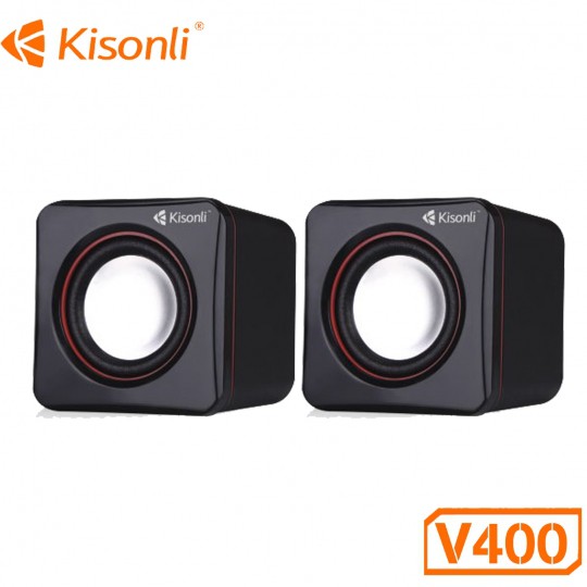 [ChínhHãng]Loa vi tính, laptop Kisonli V400 nhập khẩu chính hãng, chất lượng âm thanh hay, bass cực chuẩn tại TPHCM