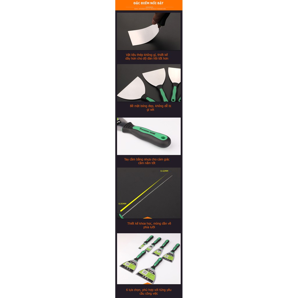 Dao cạo sàn, dao cạo sơn, cạo tường TUOSEN