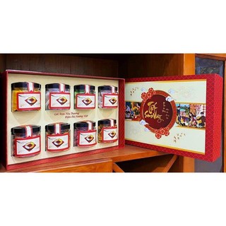 Hộp quà biếu tết cao cấp 8 món