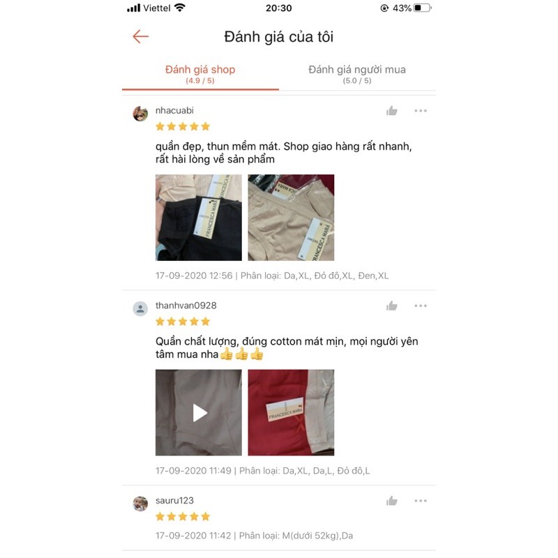 Quần lót nữ cotton lụa mềm mịn, không lằn mông Mara088