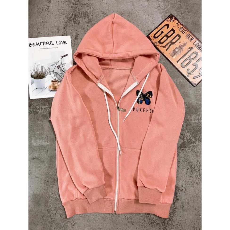 Áo khoác unisex form rộng Nỉ Bướm Xinh nam nữ bao đẹp chất của năm