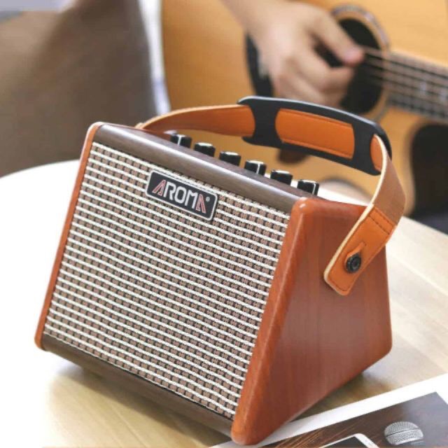 AMPLI GUITAR AROMA AG-15A - BẢN CHUẨN QUỐC TẾ - LOA GUITAR - LOA BLUETOOTH