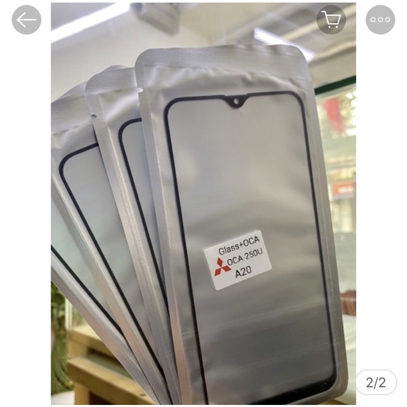 Kính ép màn hình Samsung A20/A30s/A50s