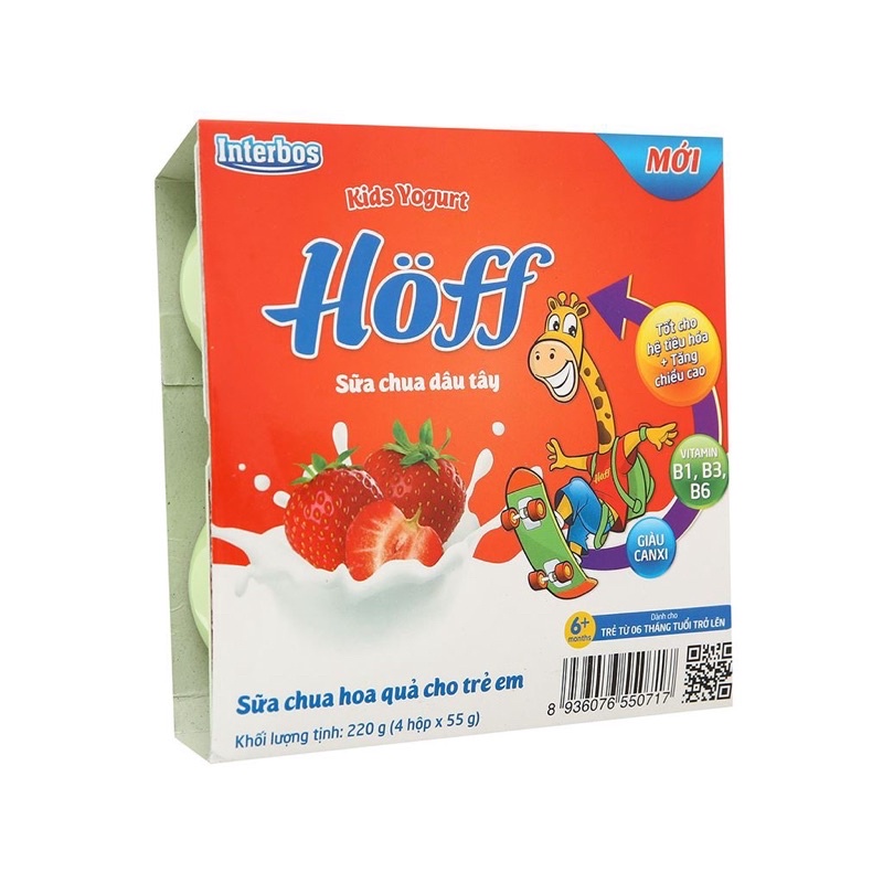 Sữa chua kids Hoff cho bé từ 6M