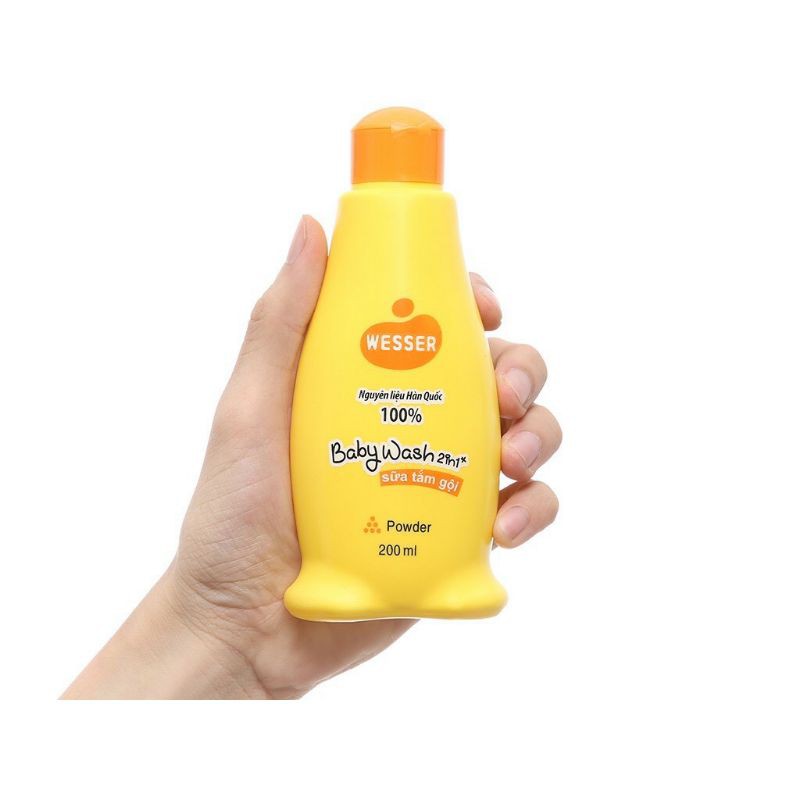 SỮA TẮM GỘI TRẺ EM 2 IN 1 WESSER 200ML