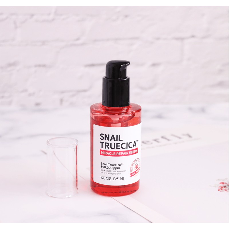 Tinh chất ốc sên đen giảm sẹo lõm - sẹo mụn Some By Mi Snail Truecica Miracle Serum 50ml | BigBuy360 - bigbuy360.vn