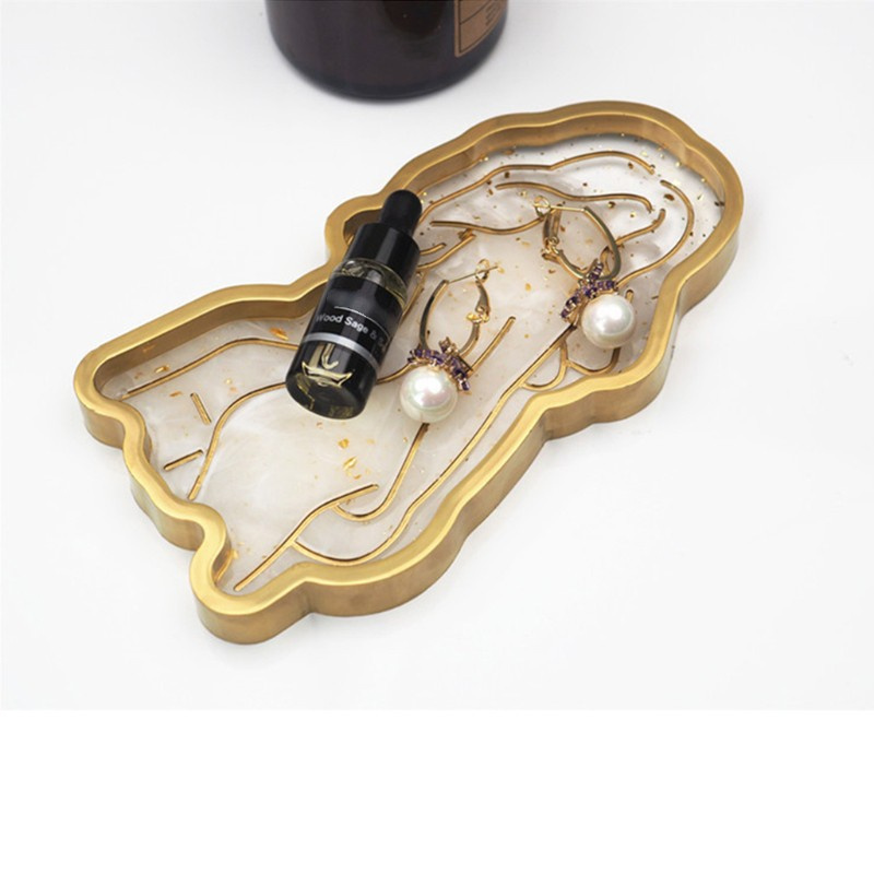 Khuôn silicon đúc epoxy resin làm khay đựng đồ DIY hình cơ thể phụ nữ kiểu trừu tượng