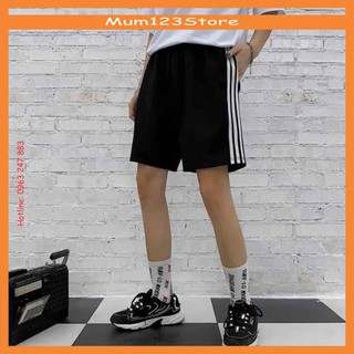 Quần đùi 3 sọc thể thao unisex, quần short nam nữ q13