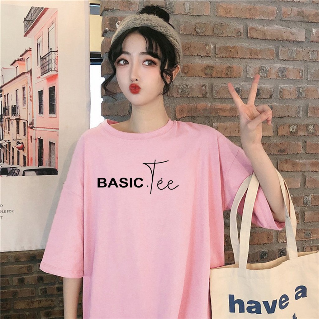 [Áo Hoodie Phản Quang CLIP & ẢNH THẬT] Áo Thun Tay Lỡ In Nhiệt Basic Tee form Unisex nam nữ phong cách Ulzzang - ATIN69 