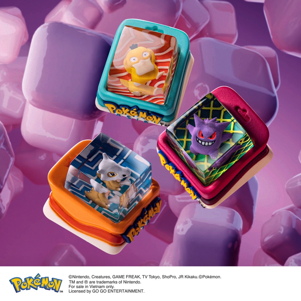 POKÉMON Artisan Keycap -Bàn phím nhân vật hoạt hình