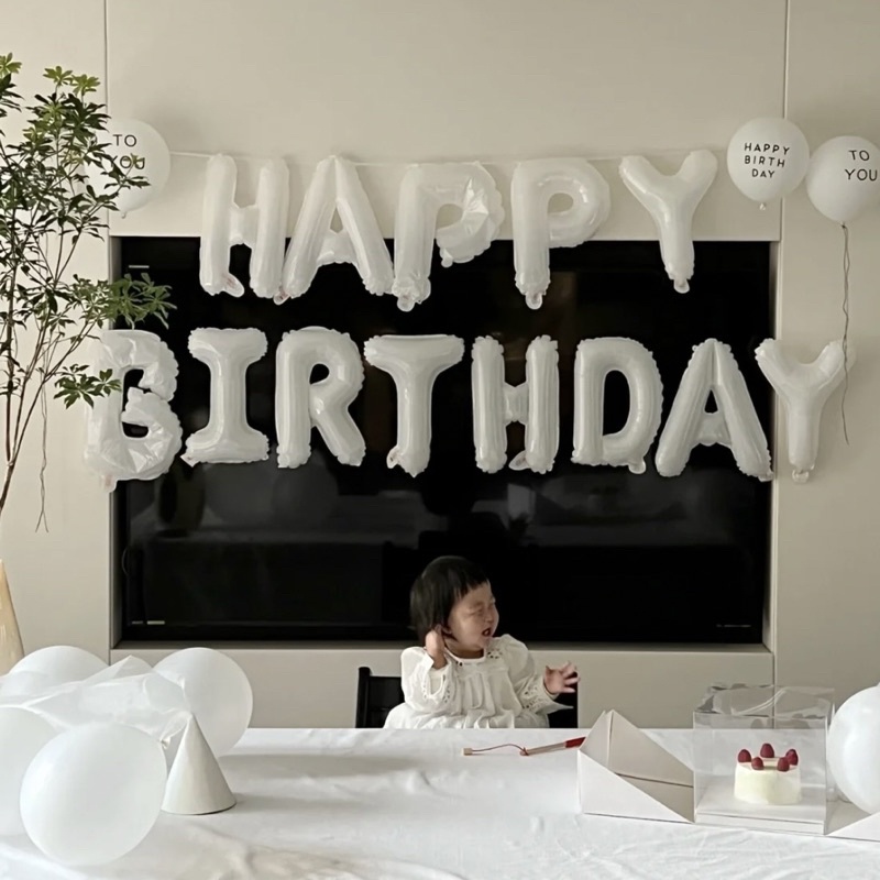 Bong Bóng Lõi Nhôm Hình Chữ Happy Birthday 16 Inch Có Thể Tái Sử Dụng Trang Trí Tiệc Sinh Nhật Cho Bé Và Người Lớn