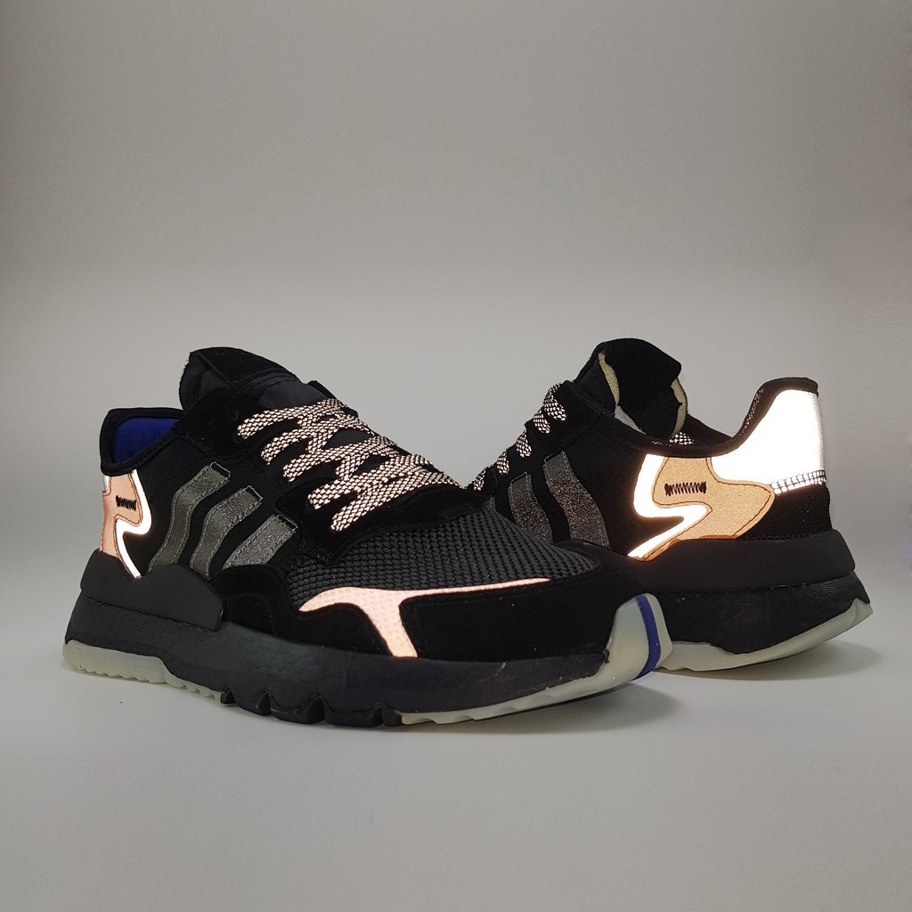 [video+ảnh thực] Giày Sneaker Nite Jogger 2019 Core Black/Orange