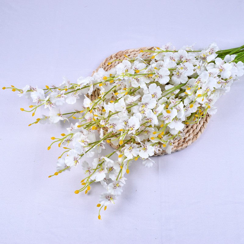 Hoa Lan vũ nữ lụa giả hoa nhân tạo dài 1m gồm 5 nhánh cắm nhìn rất sang trọng