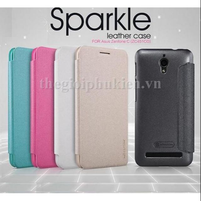 Bao da Asus Zenfone C/ZC451CG chính hãng Nillkin Sparkle