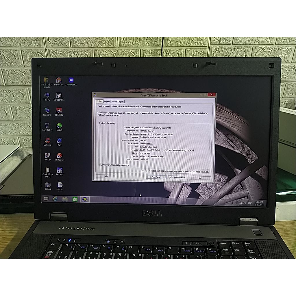 Laptop Dell Latitude E5510