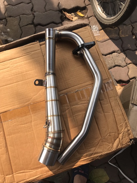 Cổ pô 2 khúc inox 304 xịn (nhập khẩu)  cho Winner 150 , Sonic 150, raider fi shop cuongtoshiro