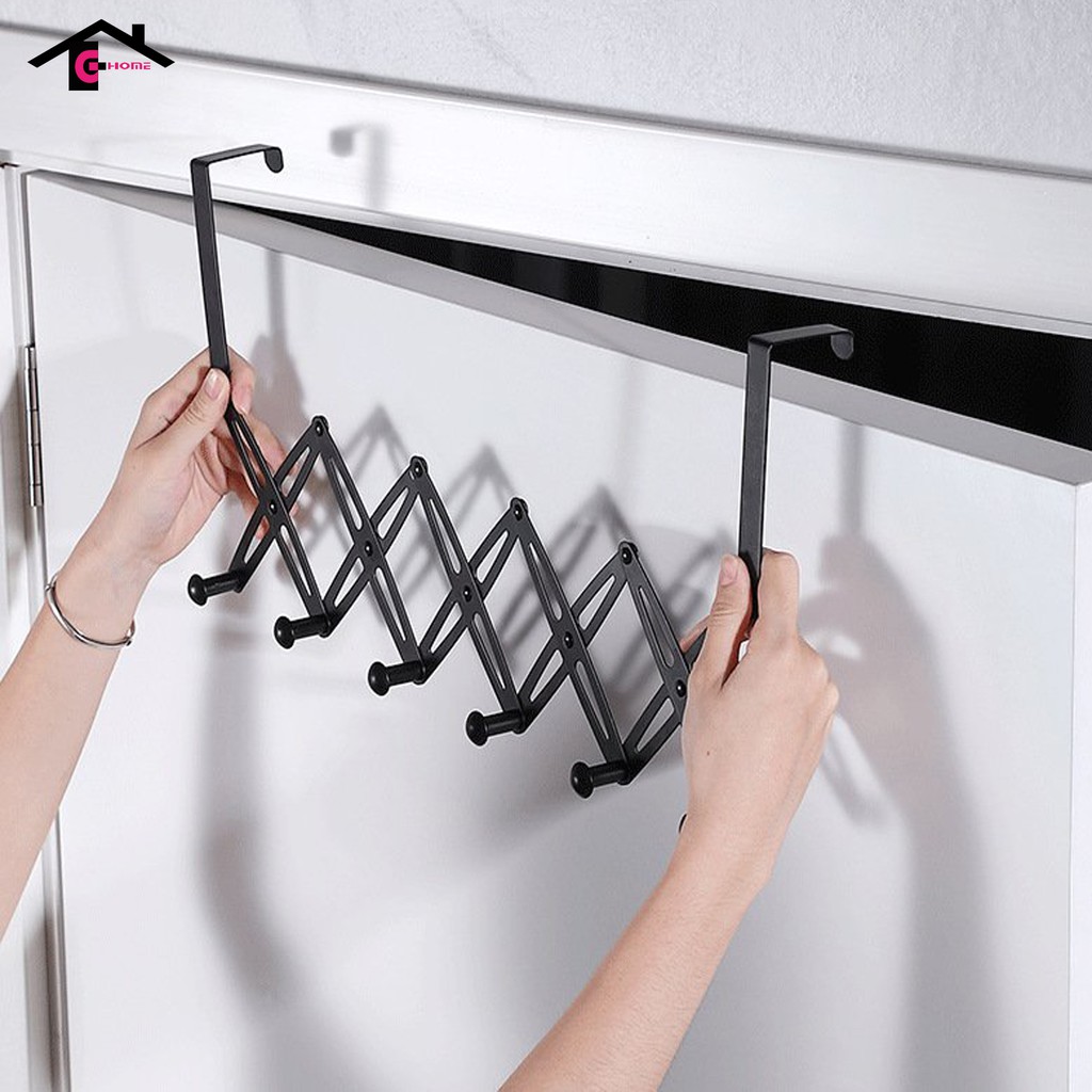 Móc Treo Đồ Sau Cửa xếp gọn, móc treo cửa phòng,cửa tủ bếp, tủ quần áo siêu tiện lợi Mã sc2