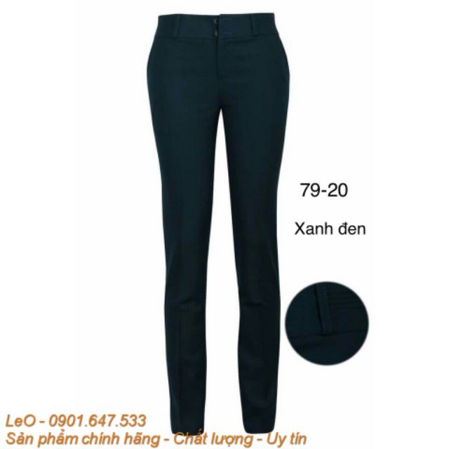 Quần tây nữ Thái Hòa Xanh đen mã 79-20