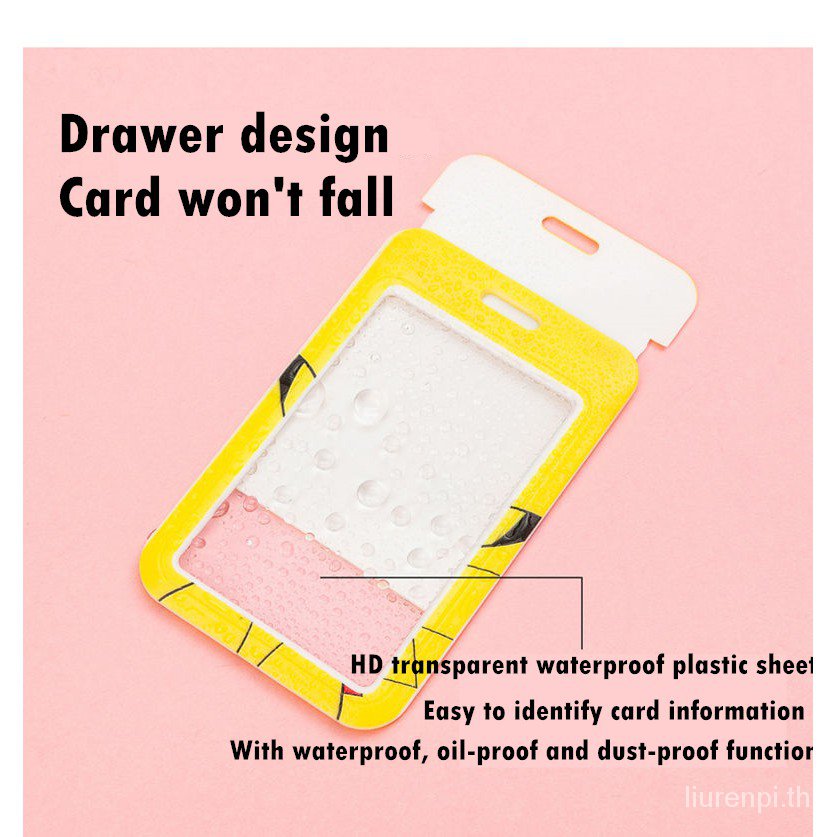 Pikachu card holder nam Bộ 2 vỏ đựng thẻ hình Pokemon Pikachu xe buýt kèm dây đeo cổ umaru ly starbucks pompompurin Demon Slayer Kimetsu No Yaiba