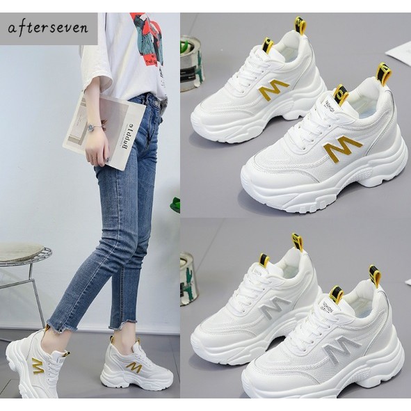[Mã FADI5K245 giảm 5K đơn 0đ] FREESHIP 50K Giày Độn Đế 8cm Chất đẹp Chữ M cực chất ( Form rộng lùi lại 1 size)
