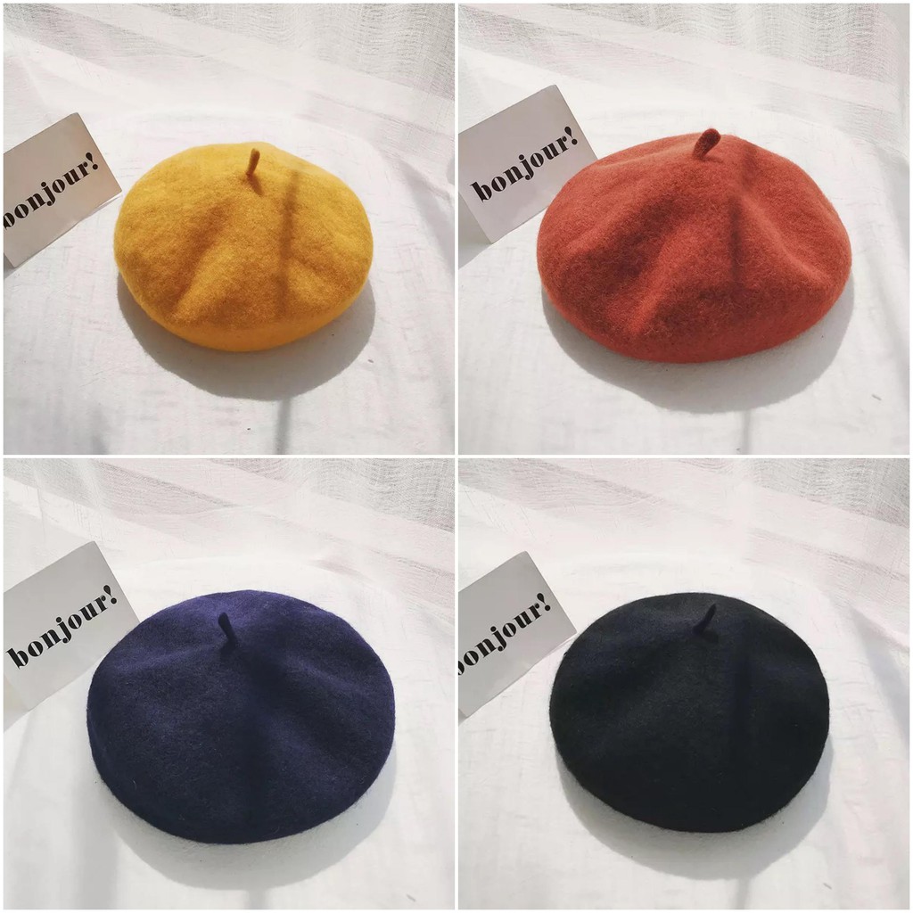 [Mẫu lẻ-giảm giá] Mũ Beret Mũ nồi len thời trang thu đông cho nữ phong cách trẻ trung xinh xắn cho nữ
