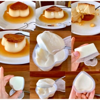 Hộp Caramen trái tim / Hộp làm bánh flan trái tim có nắp 10 chiếc