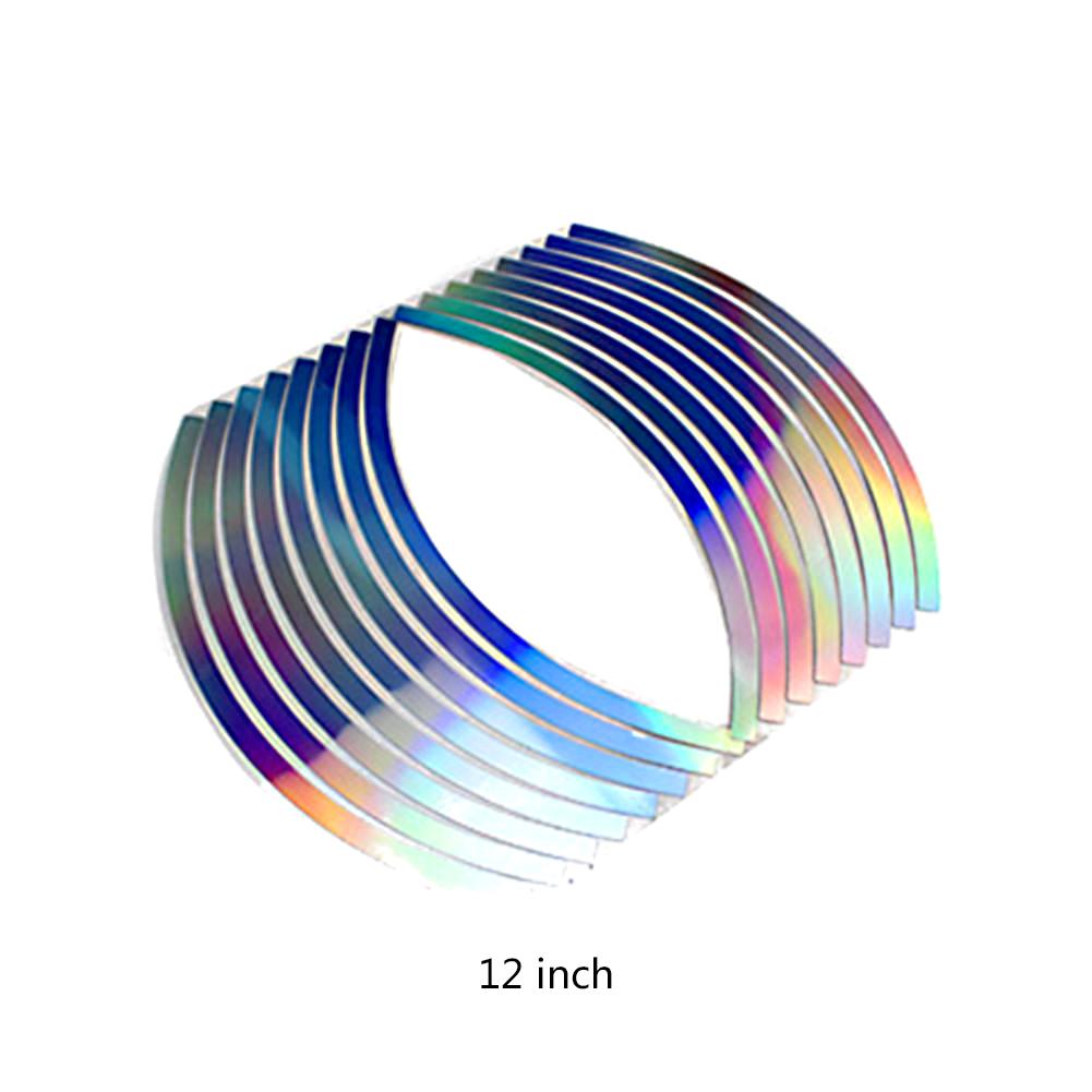 16 cái PVC 10/12/14/18 inch Băng vành bánh xe cho sọc phản quang xe máy