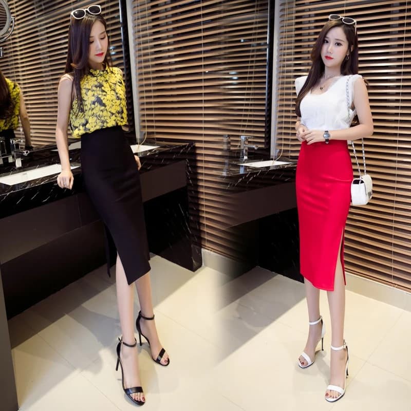 NEW. Chân váy bút chì xẻ hông sang chảnh. | BigBuy360 - bigbuy360.vn