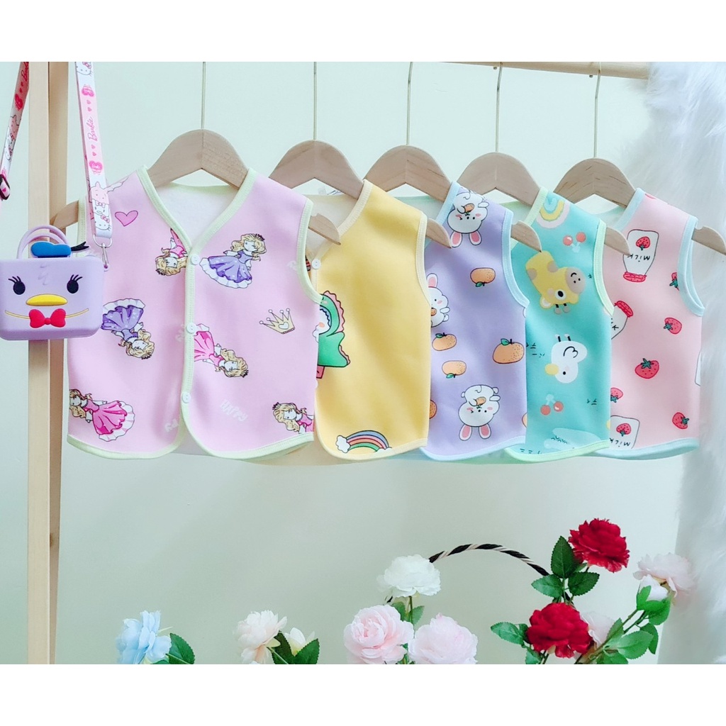 HÀNG LOẠI 1 - Áo gile nỉ lông chất cực đẹp cho bé từ 3-14kg