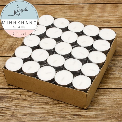 100 VIÊN NẾN LOẠI 1 - TEALIGHT không khói (100 viên)