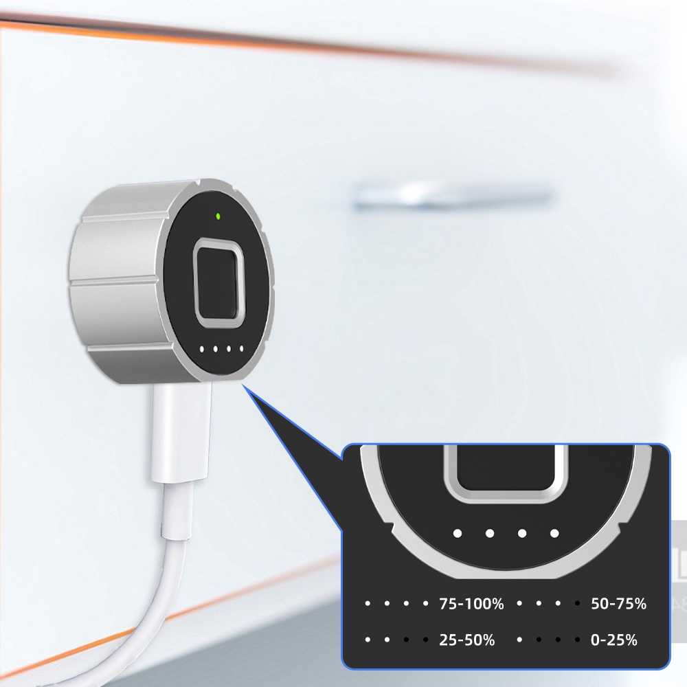 Ổ Khóa Vân Tay Thông Minh Bằng Hợp Kim Kẽm Không Chìa Khóa 30MM 15 Nút Có Thể Sạc Lại Dành Cho Phòng Gym/Văn Phòng