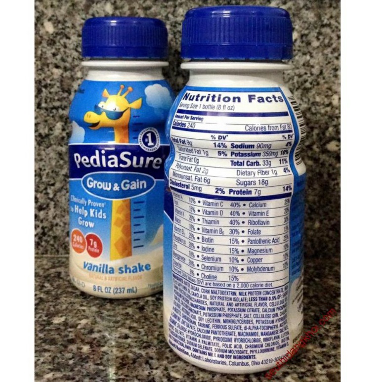 Combo 6 chai Sữa Pediasure nước - Pediasure Mỹ pha sẵn 237ml