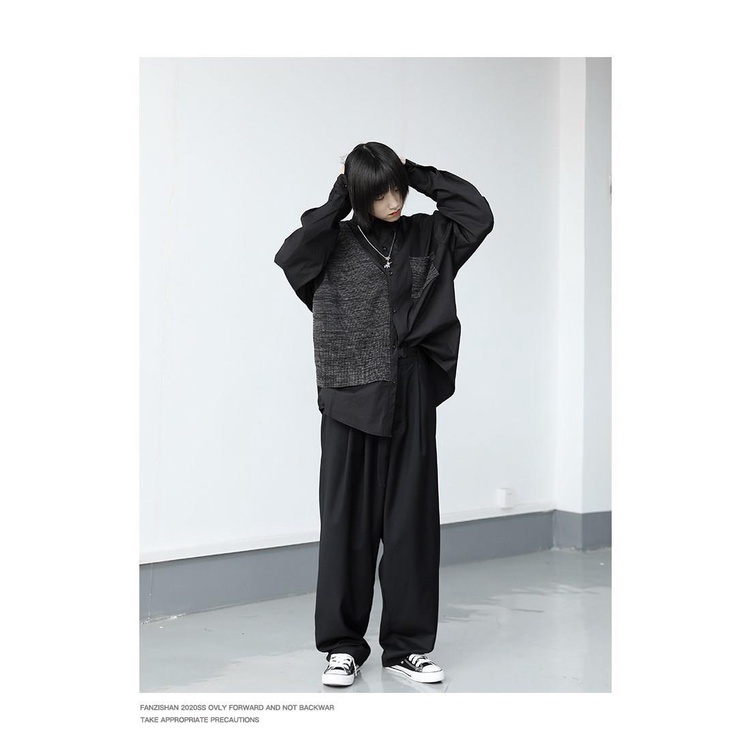 Garbastes Yamamoto Loose Knitted T-shirt Dark Tailored Design For Men And Women yohji