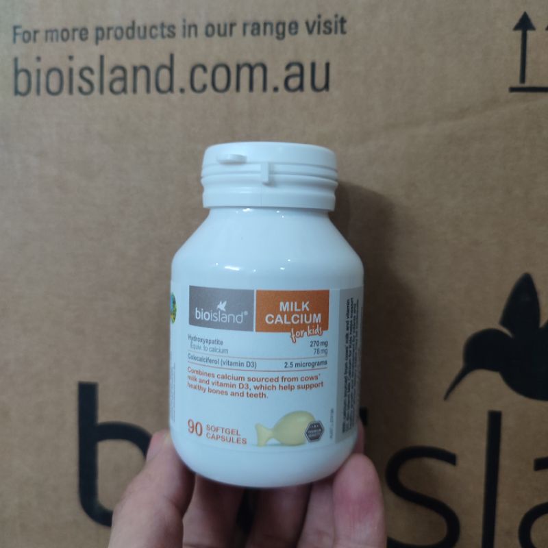 Canxi milk (canxi sữa) Bioisland cho bé từ 7 tháng trở lên