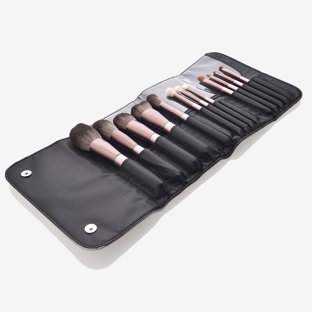 Nho tím Bộ 12 Cọ Trang Điểm Cọ Phấn Nền Lỏng Cọ Đánh Phấn Mắt Cọ Trang Điểm Dụng Cụ Trang Điểm