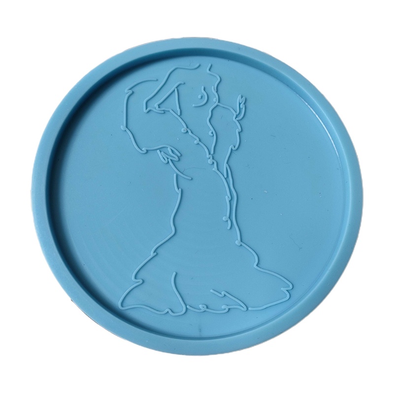 Khuôn Làm Đế Lót Ly Bằng Nhựa Resin Epoxy Hình Người Độc Đáo