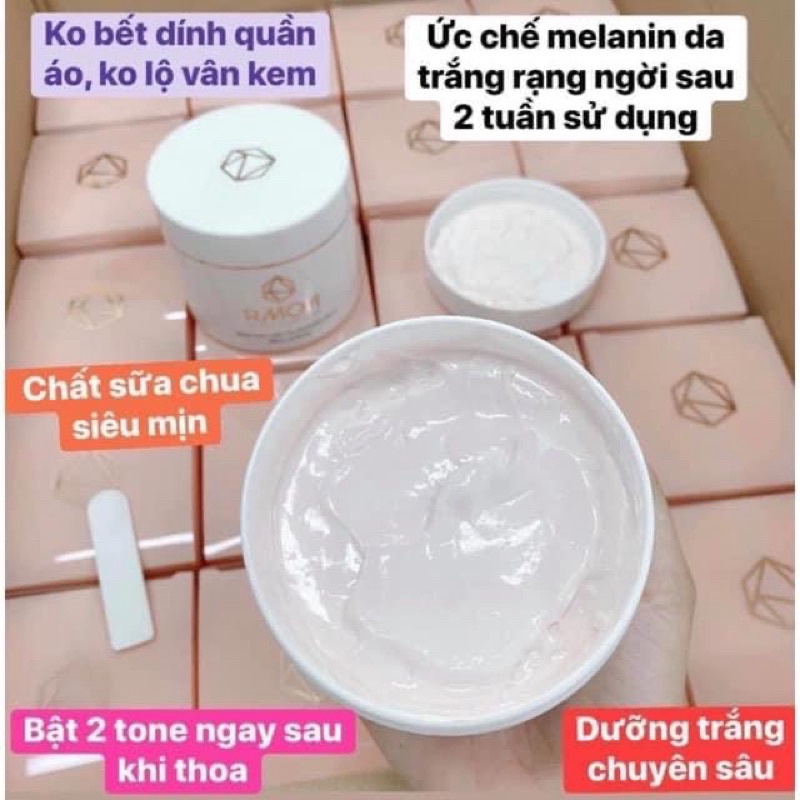 Kem dưỡng trắng da body tế bào gốc RMON 200ml Hàn Quốc | Rmon White Label Dia Whitening Cream