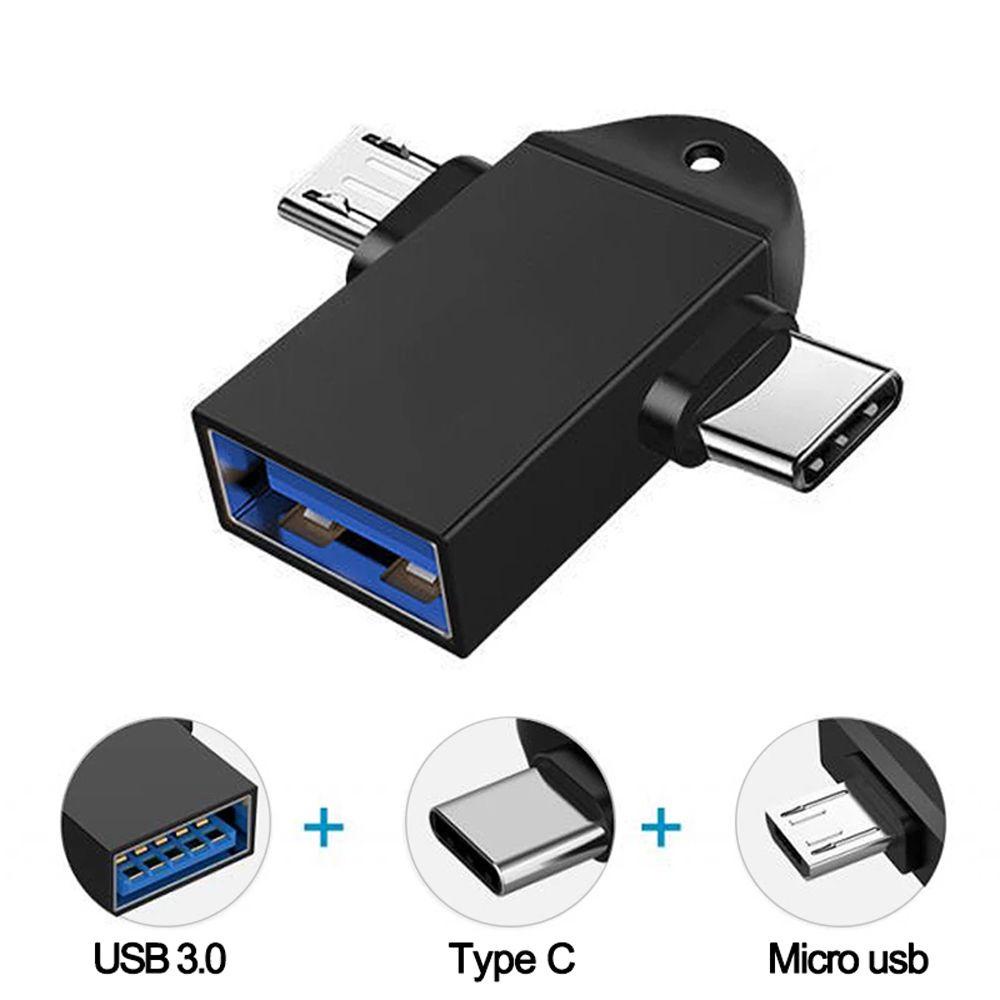 Dây Cáp Chuyển Đổi Hai Trong 1 Cho U Disk Lapto OTG USB Type C