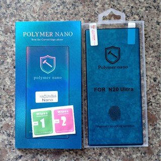 Miếng dán dẻo Polymer Nano Galaxy Note 20 / Note 20 Ultra Full màn hình siêu cảm biến Vân tay