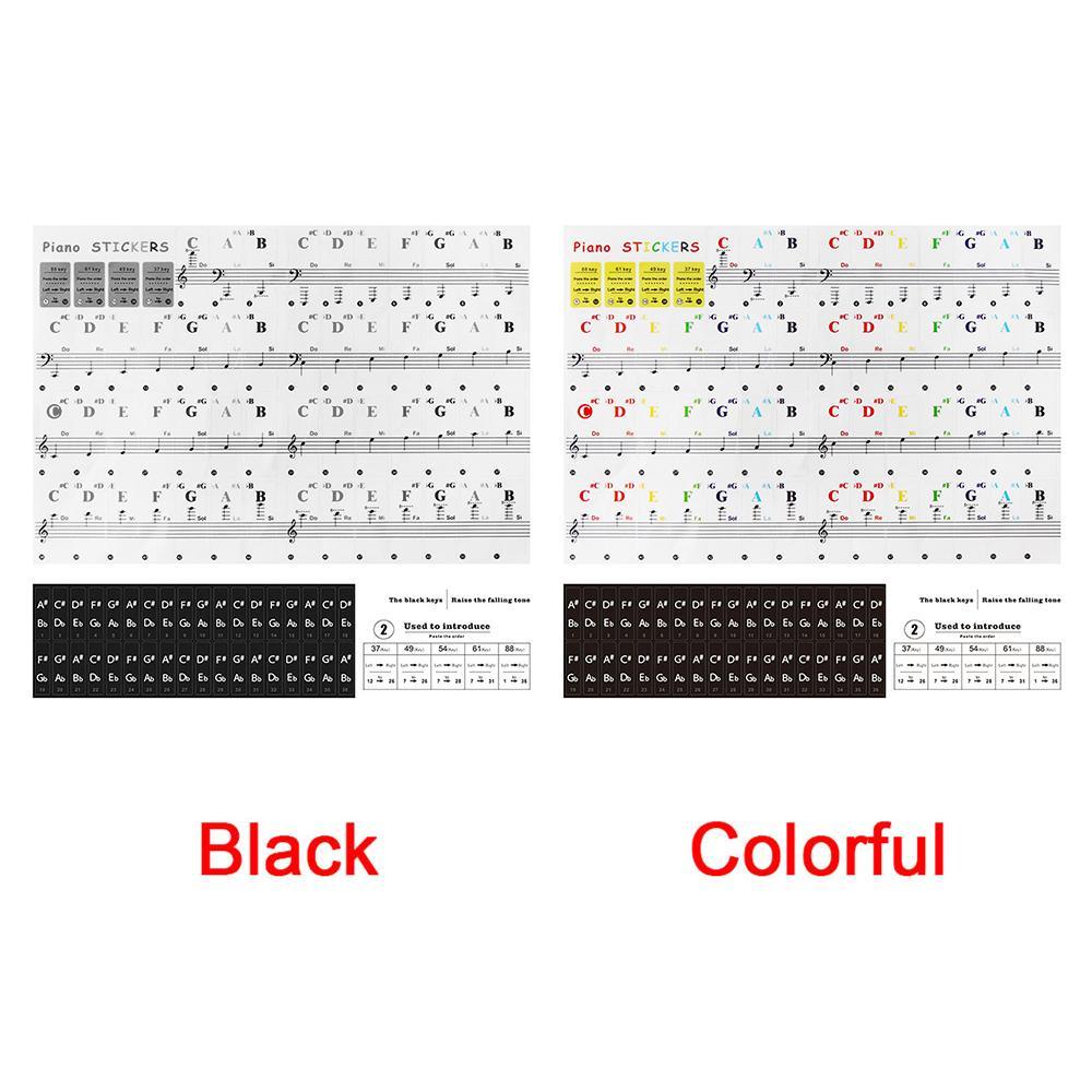 ZAIJIE24 Miếng Dán Phím Đàn Piano Bền Bỉ Hữu Dụng