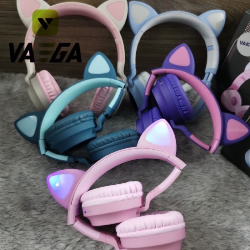 Tai Nghe Mèo Bluetooth, Headphone Tai Mèo Dễ Thương Có Mic,Âm Bass Mạnh Mẽ Và Dung Lượng Pin Khủng 400mAh | BigBuy360 - bigbuy360.vn